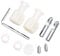 Kit de fixation universel pour toilettes suspendues au mur, vis de couvercle à huile, charnières de fixation supérieure en acier inoxydable