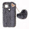 Fluffy Plush Case für Google Pixel 4a 5G Handyhülle Hülle Ultra Dünn Cute Bling Bow Diamond Fluffy Furry Soft Warm Fur Protective Cover TPU Silikon Hülle für Google Pixel 4a 5G Cover,Dunkelgrau