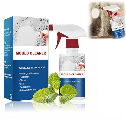 Aderpmin Espuma limpiadora de moho, spray de espuma, spray de espuma para eliminar el moho del hogar, spray de descontaminación desodorante, para limpieza de azulejos de pared, baño, 60 ml (1 unidad)