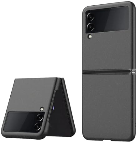 Bastmei for Samsung Galaxy Z Flip 3 Case, Extremely Light Ultra-Light Super Slim Camera Protection Hard PC Cover Case for Samsung Galaxy Z Flip 3 5G(2021) (Gravel Black)