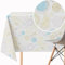 KP HOME PVC Wachstuchtischdecke Rechteckig 250x140 cm - Spitzenmotive Abwischbare Tischdecke Kunststoff Wasserdichtes für 8 Personen - Vinyl Tischtuch in Geometrisches Buntes Muster