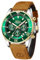 HANPOSH Herren Chronographen Edelstahl Wasserdicht Armbanduhr mit Datum Business Casual Uhr für Männer