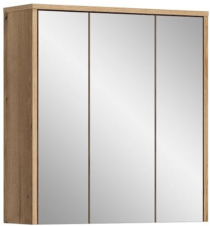 xonox.home Badezimmer Zeno Spiegelschrank Spiegel in Evoke Eiche Nb.ca. 64x68x20 cm