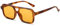 YAMEIZE Retro 70s Double Bridge Pilot - Rectangle Sunglasses for Women Men Vintage Style Square Eyewear UV400 Protection Driving Outdoor