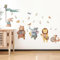 Zfseyuh Wandtattoo Kinderzimmer Tiere Wandsticker Musik Tiere Band Kinder Wandtattoo Dekoration für Junge Mädchen Babyzimmer Kinderzimmer Wanddeko