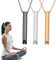 Mindfulness 3PCS Anxiety Relief Necklaces, Stress Relief Necklace - Portable Deep Breathing Meditation Aid for Men & Women