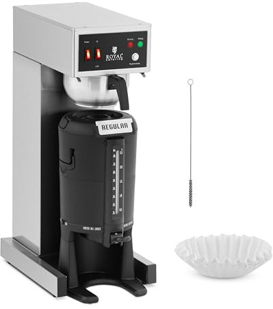 Royal Catering Cafetière professionnelle 2,5 l avec pichet isotherme et robinet - Machine à café filtre Cafetière isotherme Cafetière filtre électrique