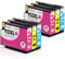 Clywenss 933XL Druckerpatronen Kompatibel mit HP 933 XL Patronen Farbe für HP Officejet 6600 6700 6100 7100 7110 7510 7610 7612 Tintenpatronen, 6er-Pack (2 Cyan, 2 Magenta, 2 Gelb)