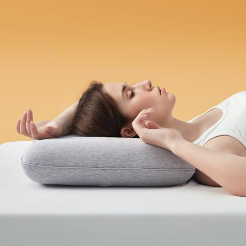Sonive Memory Foam Pillow, Adjustable Pillow 60x40x10+4cm Grey