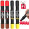 joibabe Jumbo Marker Pens, Dual-Ended Chisel Thick Tip Huge Poster Markers, Large Chunky Marker Pens 3-10mm, 4 Colours Marker Set for Craft Decorative Painting & Art Projects (4 pack)