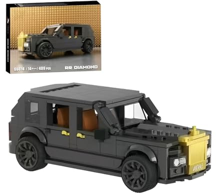 SymGrpu Sportwagen Bausteine Bausatz, RR Diamond Auto Modellbau Set, City Rennwagen Klemmbausteine, Auto Fahrzeugbau Spielzeug für Erwachsene Jugendliche ab 14 Jahren,409 PCS