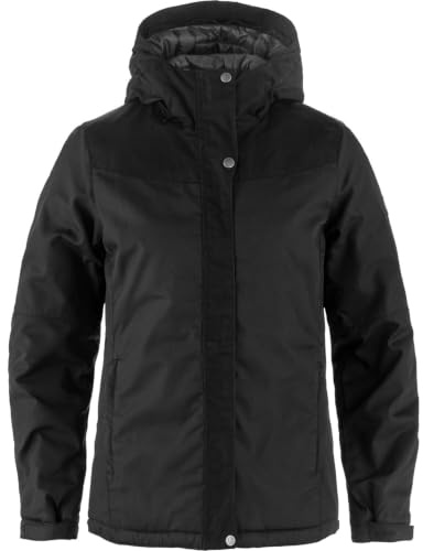 Fjällräven Stina Padded Freizeitjacke Winterjacke Damen beige beige | Wasserabweisendes G-1000® Gewebe mit PrimaLoft® Kunstfaserwattierung. Feste Kapuze. 2 Reißverschlusstaschen.