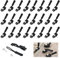 Reißverschluss Zipper, 24 Stück Universell Reißverschluss Reparatur Set, Reißverschluss Reparaturset für #5 Nylon Kunststoff Metall-Reißverschlüsse Einfacher Reparatur für Defekte Reißverschlüsse