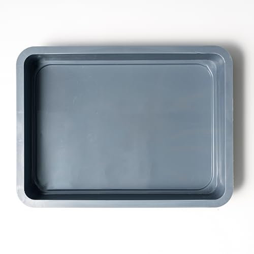 Babadoh Dough Tray – Durable, Stackable & Easy-to-Clean Pizza Storage for 6 Versatile, Food Safe, Fridge/Freezer Safe – Perfect for Home & Outdoor Adventures (Blue Steel)