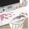 Tapis de Souris Blanc Tapis de Souris Gamer XXL 1400x700x3mm Gaming Accessoire, Tapis de Souris Montagne Tapis Souris Résistant à l'eau avec Base en Caoutchouc antidérapant, Deco Bureau Travail W5-815