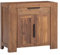 Woodkings Kommode Osbon | Massivholz Akazie | Braun | Wohnzimmer Schlafzimmer Flur | Mit 2 Türen & 1 Schubkasten | Viel Stauraum für Kleidung & Deko
