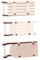 SEWOART Miniatur Holz Schlitten 12 Stück Unfertige Dekoration Weihnachts Handwerk Ornament Hausschmuck Modell Weihnachtsdeko