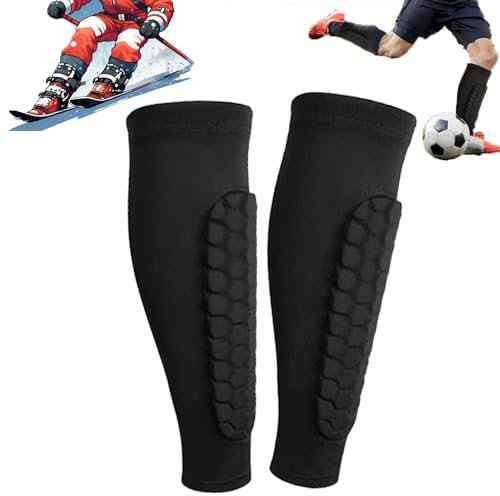 1 Pair Skiguard Socken,Football Shin Guards Pads Sleeves Shindefender Shin Guards, Shin Defender Shin Guards,Ski Boots Socks,Aldult Protective Gear for Men and Youth