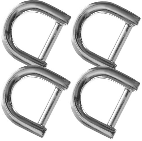 SEWACC 4stücke Zinklegierung D-ring Für Taschen Rucksäcke Und Bastelarbeiten Ringschnalle Taschenzubehör D-förmige Schnallenclips