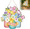 Decorazione per porta, in legno, 30 x 30 cm, per porta di casa, feste, giardino, interni
