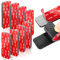 Set di 8 strisce adesive resistenti con gancio e anello, realizzate in VHB 3M, resistenti al calore, impermeabili, per uso interno ed esterno, nero, 3,2 x 8,1 cm, montaggio sicuro per pareti, vetro
