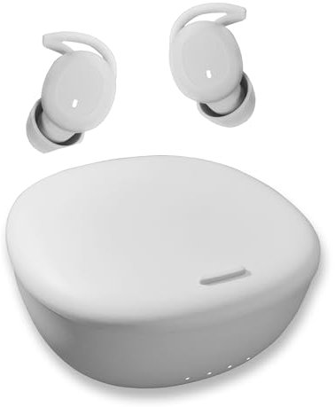 Jiwuchuangan L29 Schlaf Kopfhörer, Bluetooth Kopfhörer in Ear mit Geräuschisolierung, Mini Kabellos Schlaf-Ohrhörer mit Mikrofon und Lautstärkeregler, Unsichtbare Earbuds für Seitenschläfer (L29_1)
