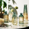 Lxoraziy Glass Bud Vases Set of 5, Lovely Clear Vase, Vintage Bottle for Table Decorations, Wedding Decor, Recepetion, Home