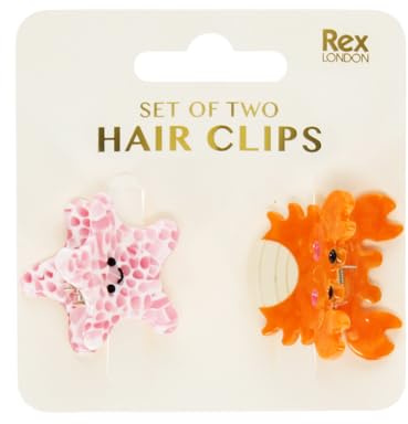 Mini hair claw clips (set of 2) - Sea creatures