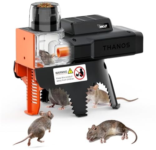 Elektrische Mausefalle mit Sensor, effiziente, giftfreie Nagetierbekämpfung, schnell und wiederverwendbar, Humane Lösung für Mäuse und Ratten, Haus, Küche, Garage und Keller