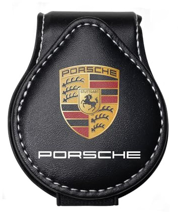 NonoB Sunglasses Holder for Porsche Panamera Cayenne Macan Boxster Taycan Cayman 718 911, Car Glasses Holder Visor Sunglasses Clip for Car Visor, Clip-on Sunglasses Holder Black
