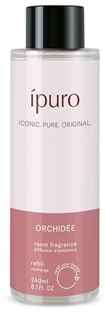 ipuro Classic Refill ORCHIDEE Raumduft 240ml - Nachfüller mit floralen & fruchtigen Duftnoten - Aroma Diffuser Nachfüllung - Nachfüllflasche für Diffuser mit Stäbchen, Raumerfrischer, Lufterfrischer