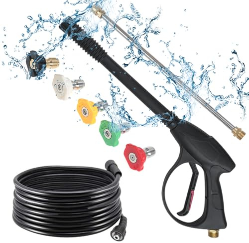 Lavapavimenti a pressione con massima di 5800PSI tubo M22 connettore rapido da 1 4 pollice e 5 punte ugello inclusa modalità sapone