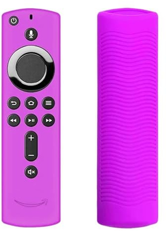 1PCS Suitable For Fire TV Stick 4K 2GEN Remote Silicone Case Protective Cover Skin Firestick Glow In The Dark(Purple)