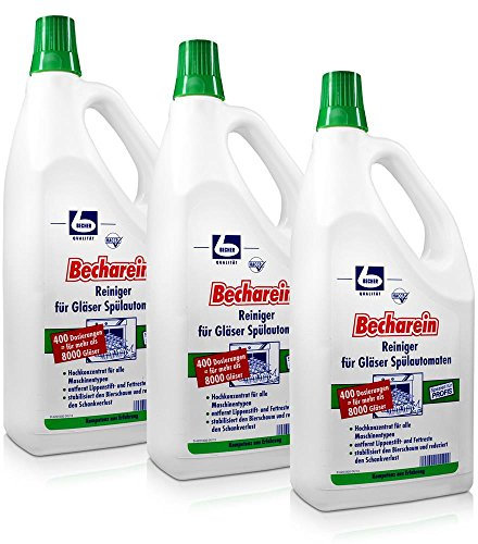 3x Dr. Becher Becharein Reiniger für Spülautomaten 2 Liter