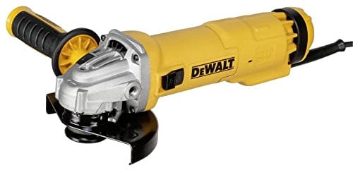 Dewalt Winkelschleifer (1.010 W, 125 mm Scheiben-ø, Leerlaufdrehzahl 11.000 min-1, für alle Standard-Trenn,- Schleif- und Schrupparbeiten, inkl. Schutzhaube, Zusatzhandgriff und Zubehör) DWE4207 DWE4207-QS