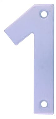 Amig | Edelstahl Schraubendreher Nummer 1 Innen und Außen | 100 mm | für Portale, Wände oder Hausfassaden | Silber-Finish