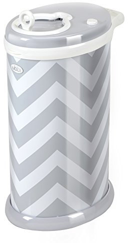 Ubbi U10020 - Contenedor de pañales chevron, color gris