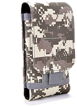 Tactical MOLLE Smartphone Holster, Universal Army Mobile Phone Belt Pouch EDC Security Pack Carry Accessory Kit Blowout Pouch Belt Loops Waist Bag Case For iPhone 11/12/13 Pro MAX Samsung s22/s21/s10