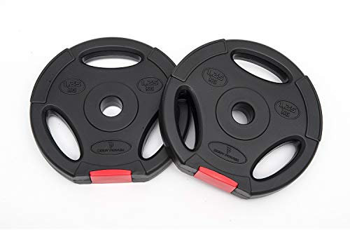 BODYPOWER 1.25 Kg Tri Grip Vinyl Standard Weight Plates (x2)