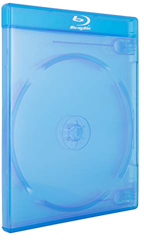 AcePlus® Double 2-Disc Blu-Ray Cases with 12mm Standard Thickness, Screen Printed Logo and Clear Wrap Around Sleeve (10-Pack)