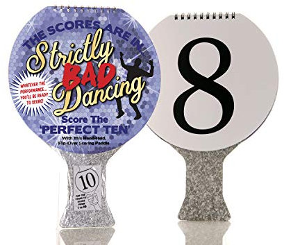 Boxer Gifts Bad Dancing Scoring Paddle | Be The Judge And Play Along With The TV | Fun for All The Family | Cool For Parties, Birthday or Christmas