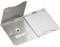 Knightsbridge FPR9UBCW Unswitched Floor Socket, Brushed Chrome with White Insert, 13 A, 2G