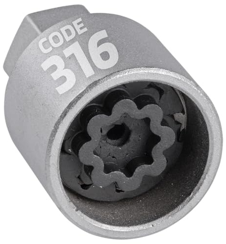 SW-Stahl 02385L-16 Felgenschloss Adapter 316 für Mercedes-Benz Radsicherung | Ersatzschlüssel aus Chrom-Vanadium-Stahl zum Lösen der Radschrauben - Ideal für Reifenservice & Demontage ab Baujahr 2012