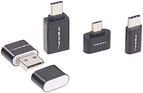 PEARL Micro SD Adapter: microSD-Kartenleser & USB-OTG-Adapter-Set für Micro-USB & USB Typ C (Micro SD Adapter USB, Kartenleser c, microSDHC Speicherkarten)