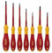 Wiha 32188 7 Piece Insulated Slotted and Phillips Small Screwdrivers Set