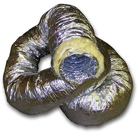 Insulated Aluminium Flexible Ducting - 10M - 100mm