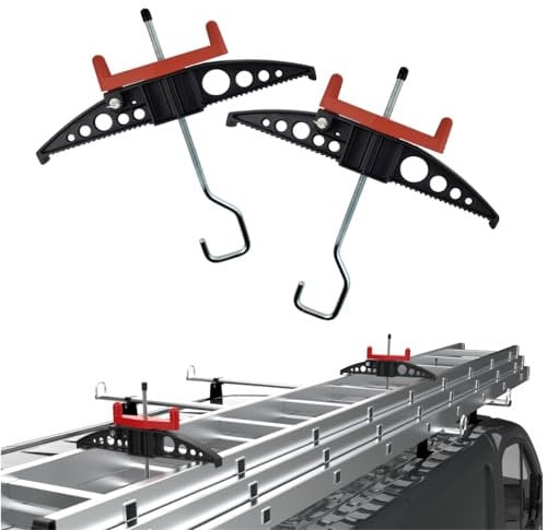 Autorack Easy Clamps - Abrazaderas para escalera de techo de hasta 55 mm de ancho