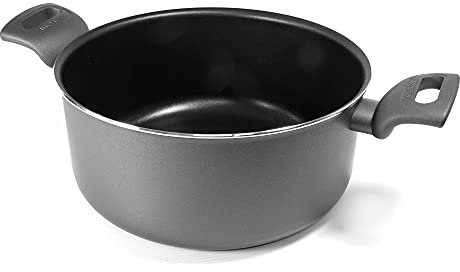 Moneta Eden Casseruola 2m 24 cm in Alluminio Riciclato da Lattine, 100% Made in Italy