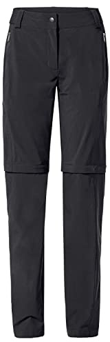 VAUDE Wanderhose Damen Zip-Off Farley Stretch III – Schwarz – Gr. 36 Kurz