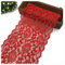 Egurs 18cm Breite Spitze Band Schön Rose Stickerei Spitzenband Vintage Spitzenbordüre Spitze Blume Borte Zierband Tischläufer Tischband Hochzeit Festival Tischdekoration rot 5 Yard